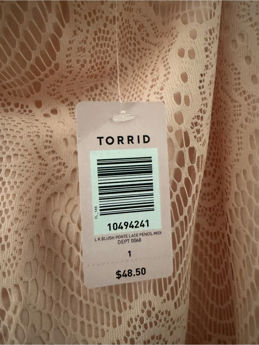 Torrid High-waist pink lace skirt - Picture 4 of 4